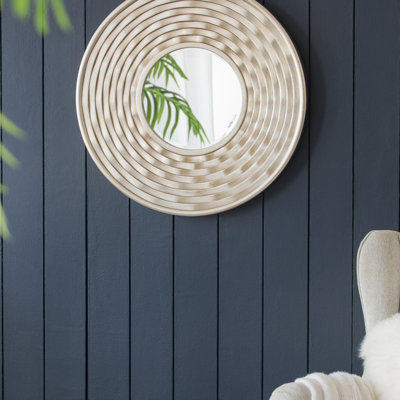 D31.3X2 "Miroir rond, Miroir mural pour la salle de bain