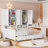 3 Drawers Daybed With Desk, Storage Cabinet, Bookcase, Wardrobe-248785908-248785909