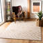 Tapis géométrique en viscose / laine tissé à la main Whittlesey-15105909