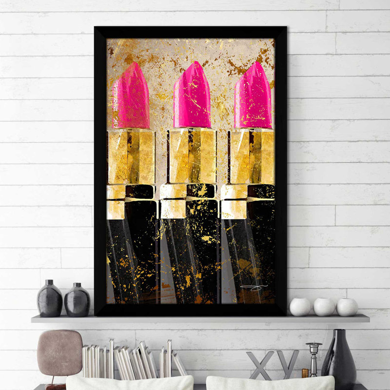 « rose des lèvres », impression encadrée, H 51,5 po x l 35,5 po x P 0,75 po