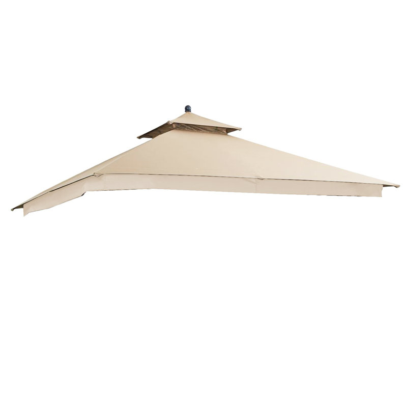 Beige Whisper 10' x 10' Two-Tiered Replacement Gazebo Canopy