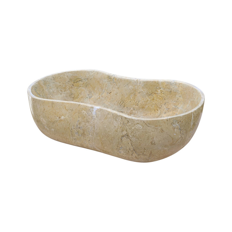 Bathroom Vessel Sink With Pre-Drilled Drain Hole, Gold