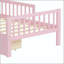 Twin Size Bed with Headboard Storage Rack and Under-Bed Drawers-11475167