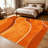 1PC Burnt Orange Wavy Swirl Abstract Geometric area rugs for Living Room, Soft and Comfortable, All-season, easy-care, machine washable Indoor floor mat, ideal for dining table, bedroom, entryway, kitchen, outdoor patio, hallway,...-348109288