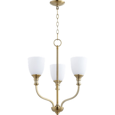 Lustre classique / traditionnel à 3 lumières Falbo