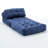 Folding Sofa Bed, Convertible Sleeper Chair With Pillow Foldable Mattress With Back Support, Portable Fold Out Chair Bed Comfy Floor Sofa Lounge For Living Room Bedroom, Dark Blue, Single-319587567