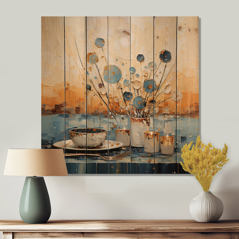 Hemleta - Décor de bois de charme champêtre sur bois de pin naturel, H 30 po x l 30 po