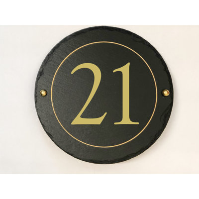 Easingwold 24cm H Stone House Number