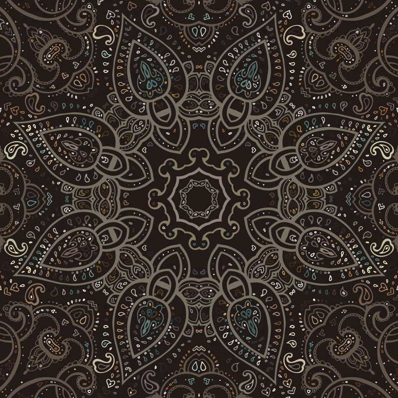Mandala. Indian Decorative Pattern. by Katyau - Wrapped Canvas Print, 30cm H x 30cm W