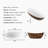 CASAINC 67" x 30" Freestanding Solid Surface Soaking Bathtub with Wood Grain ＆ Center Drain, Oval