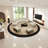 Semi-circular arc  negotiating sofa