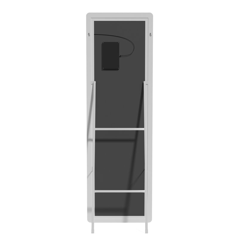 Ebern Designs Modern & Contemporary Lighted Full-Length Mirror with Tempered Glass, 63" x 20"