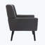 Chaise d'appoint avec pieds noirs pour la maison d'intérieur-686435