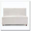 Causeuse beige en tissu Boucle