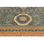 Tapis oriental rouille / bleu en laine noué à la main 9 pi 9 po x 13 pi 6 po Maart
