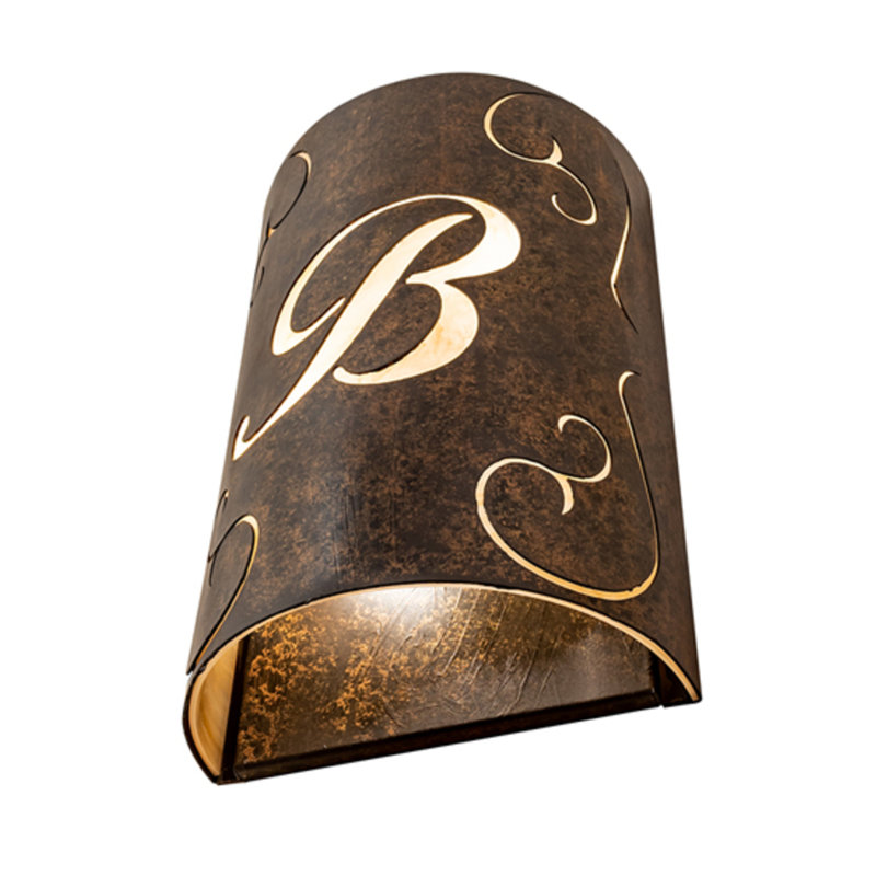 Personalized Steel Flush Mounted Sconce
