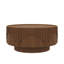 Petite table basse ronde cylindrique avec accoudoirs arqués 29,1 po Lyra-137798524