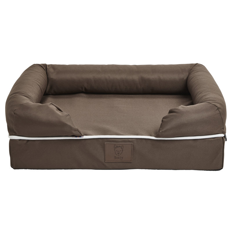 Ashlyn Orthopedic Polyester Pet Bed, Brown, Large (117cm W x 93cm D x 27cm H)