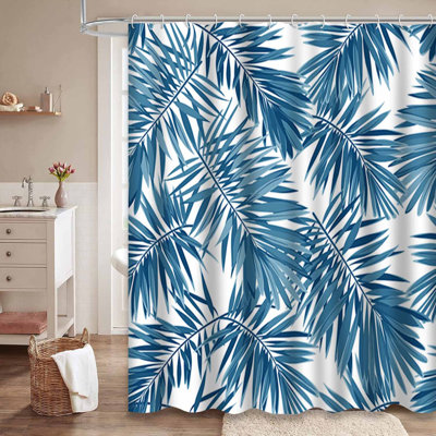 Rideau de douche Indigo Monstera