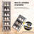 12 Pack Extra Large Clear Plastic Shoe Organizer Storage Boxes, Modular Stackable Shoe Containers With Lids, Space Saving Closet Shoe Display Case