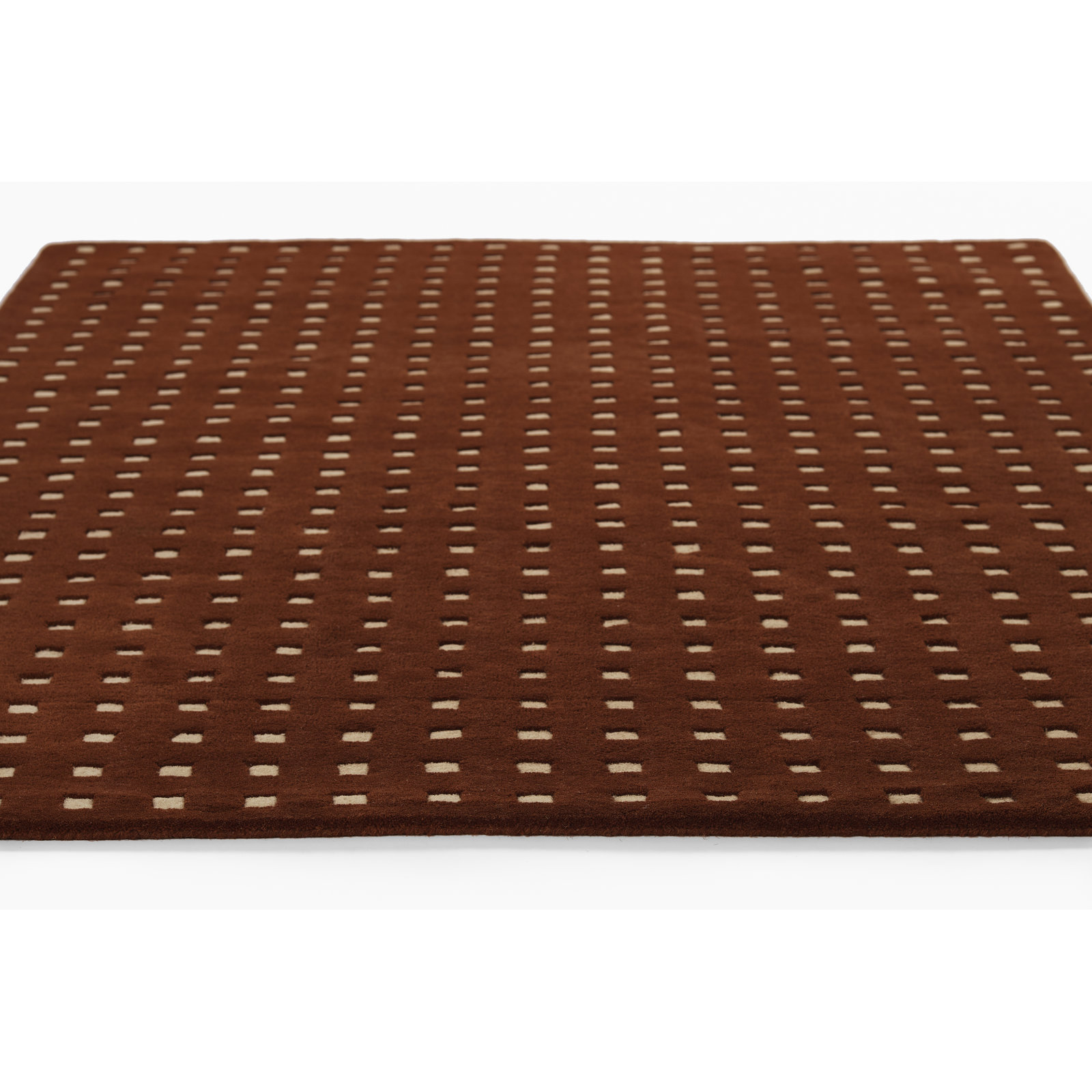 Lang Rust Hand-Tufted Geometric Wool Rug, 2'3" X 8' Runner