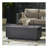 40" Outdoor 40,000 BTU Rectangular MgO Concrete Propane Fire Pit, (Tank Cover not Included)-2030525130