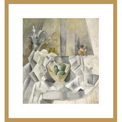 Carafe Jug and Fruit Bowl by Pablo Picasso -Framed Giclee Print