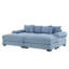 Canapé modulaire surdimensionné de 82,6 pouces avec repose-pieds, tissu velours côtelé doux, siège profond, accoudoirs larges, conception ergonomique, assemblage facile, idéal pour les salons et les salons-517057730