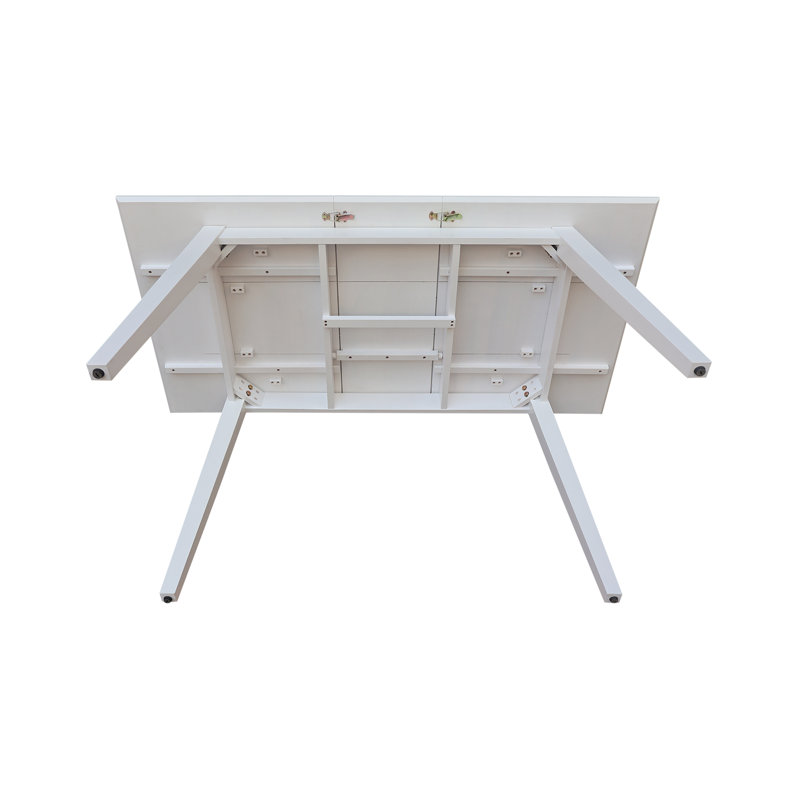 Table de salle à manger Montana, Blanc, White