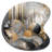 Soft Colours Marble Abstract I - Abstract Marble Drop Shape Metal Wall Sculpture-841369158