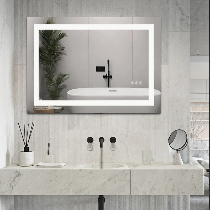 Miroir de meuble-lavabo mural de salle de bain Eleen