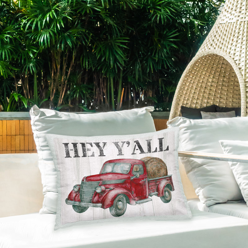 Coussin extérieur Hey Y'all Rustic Truck par Studio 731 rep. Levison Designs