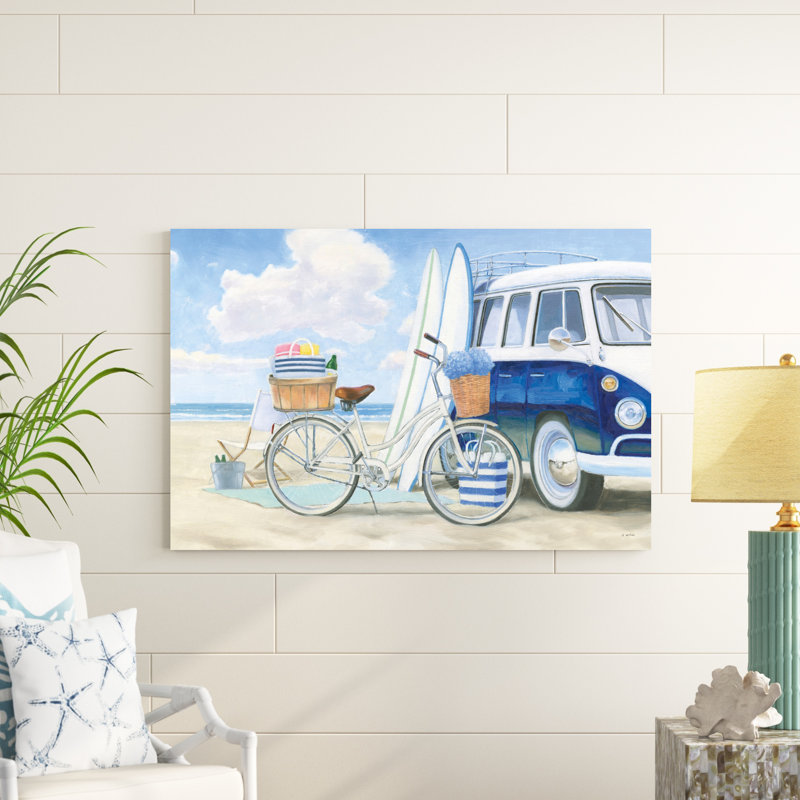 " Beach Time I Crop " by James Wiens, 32" H x 48" W, Wrapped Canvas, No Frame