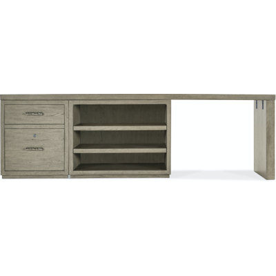 Linville Falls 96" Desk with File and Open Desk Cabinet