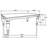 Brad Dining Table, 79 Inch Rectangular, Sand Brown, Charcoal Grey