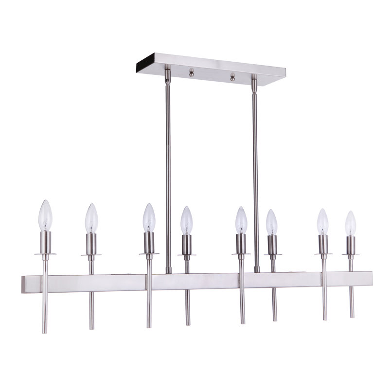Retta 8 - Light Kitchen Island Pendant, Nickel