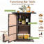 Ensemble de 5 tabourets de bar Patiojoy