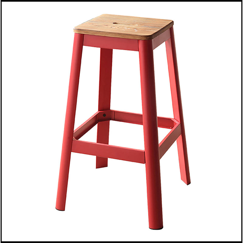 Tabouret de bar Natural, Rouge