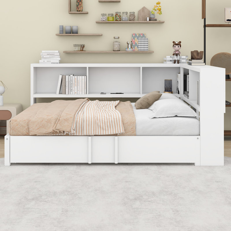 Lit de jour avec couchette, Blanc