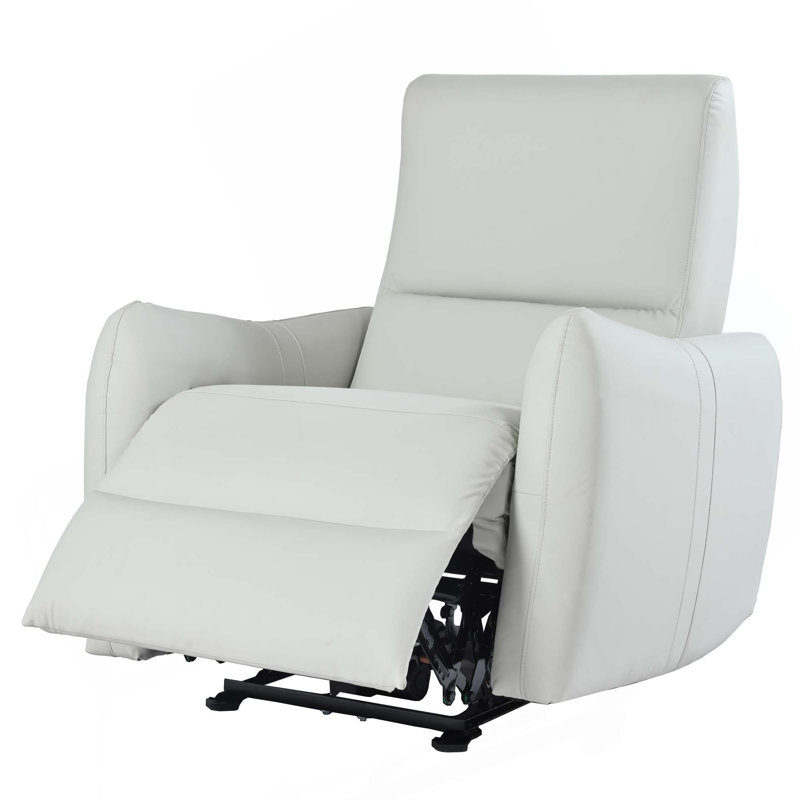 zero clearence recliner  Power Recliner with Usb Port(Type-C) for Living Room, Small Space, Bedroom, Apartment, Light Gray