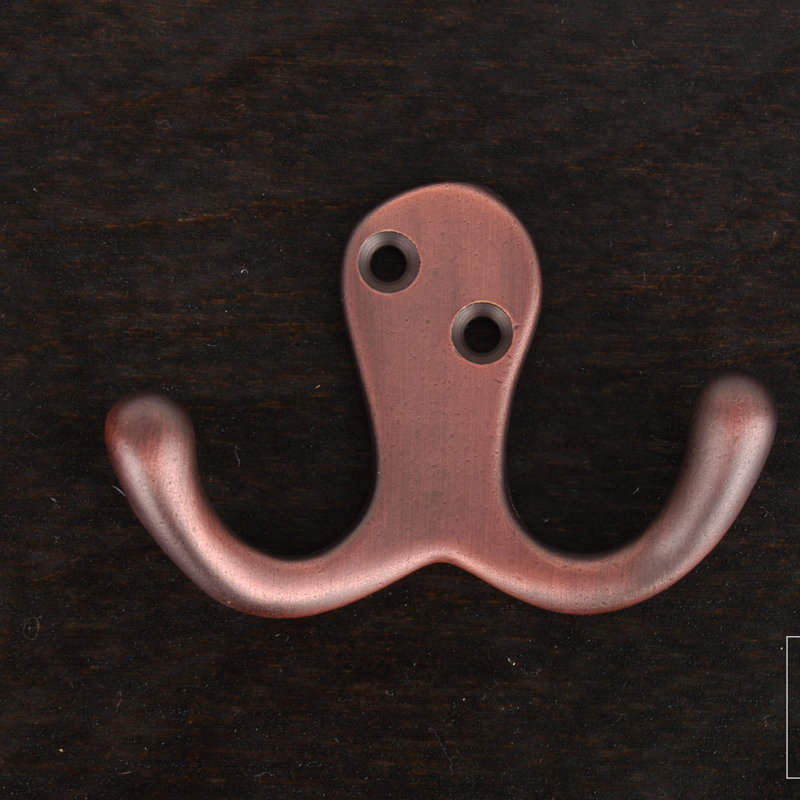 Flossmoor Metal Wall Wall Hook, Distressed Copper