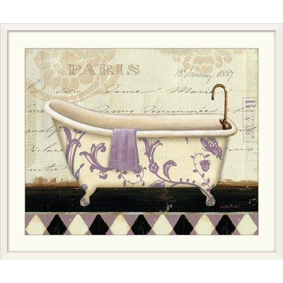 Lavender Marche de Fleurs Bath " Lavender Marche de Fleurs Bath I " Graphic Art Print