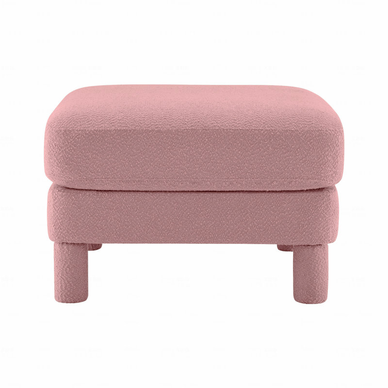 Repose-pieds rembourré en polyester, pour le salon, Rose