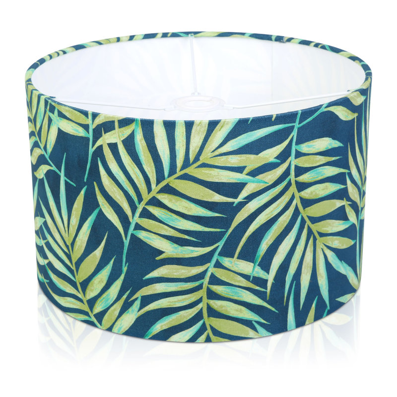 25cm H Cotton Drum Lamp Shade ( Screw On ), 25cm H x 40cm W x 40cm D