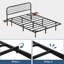 Aether Floating Metal Bed Frame with Charging & LED Lighting & Shelves, No Box Spring Needed-892940777