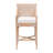Bali & Pari Allen Natural Rattan Counter Stool - Handwoven Wicker Stool With Lattice Back And Removable Cushion, Counter Height Seating For Kitchen Island Or Lounge