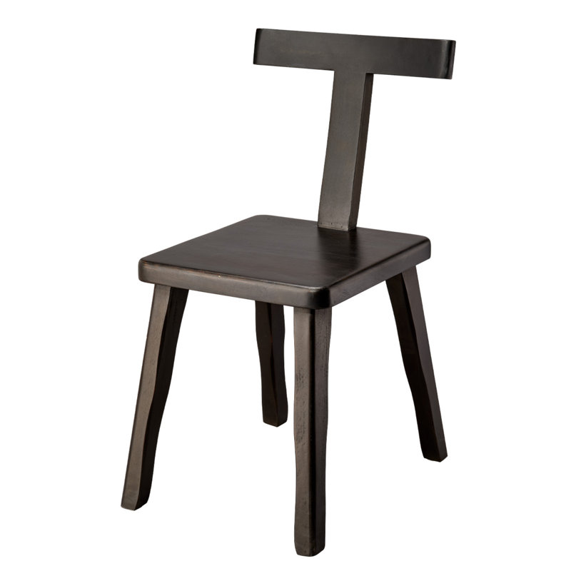 Parlor Solid Wood Dining Chair, Black