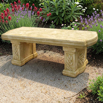 Olympus Cast Stone Bench