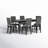 Candace 6 - Person Four Leg Base Dining Set-171174248