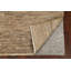 Tapis brun noué à la main de conception unique 3 pi 10 po x 6 pi 7 po